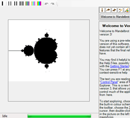 Mandelbrot Explorer window