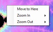 Right-click menu with arrow cursor