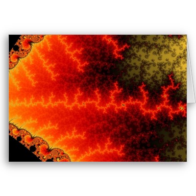 Flame Zigzag Greetings Card