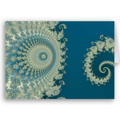 Seaside Spirole Greetings Card