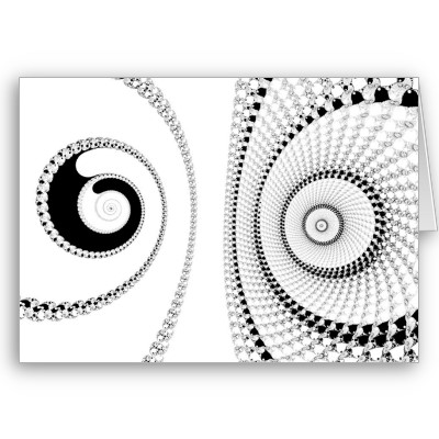 Spirole Greetings Card