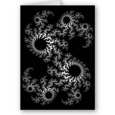 Black White Julia 324048 Greetings Card