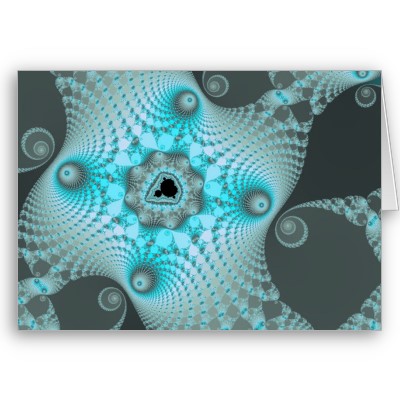 Black Ice Greetings Card