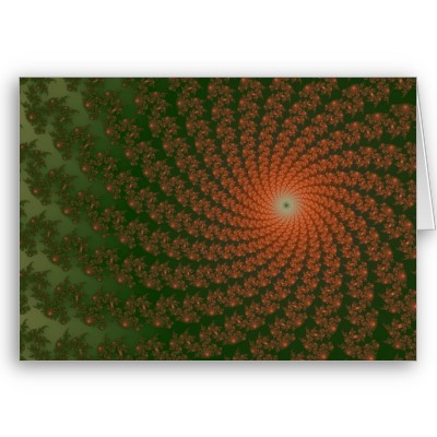 Olive Whirlpool 2 Greetings Card