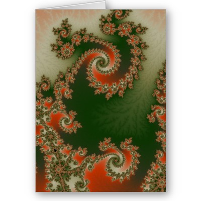 Pimento Olive Double Spiral Greetings Card