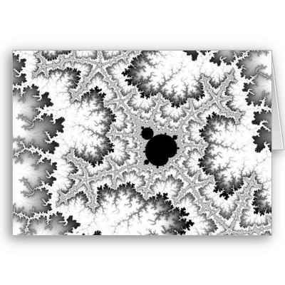 Black Coral Greetings Card