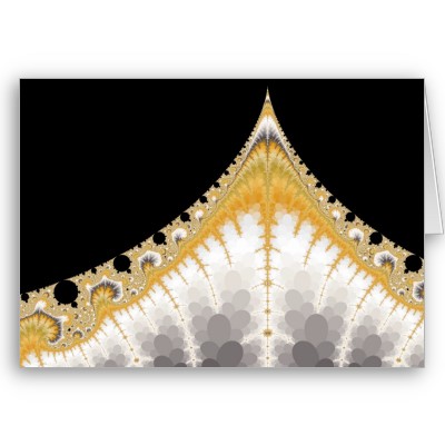 Silver and Gold Volcano Greetings Card