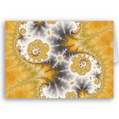 Silver Nebula Greetings Card