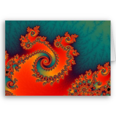 Circus Triple Twirl Greetings Card