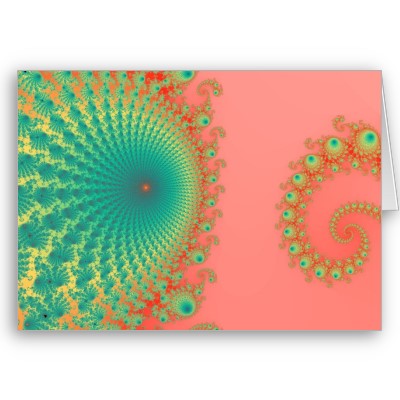 Rainbow Spirole Greetings Card