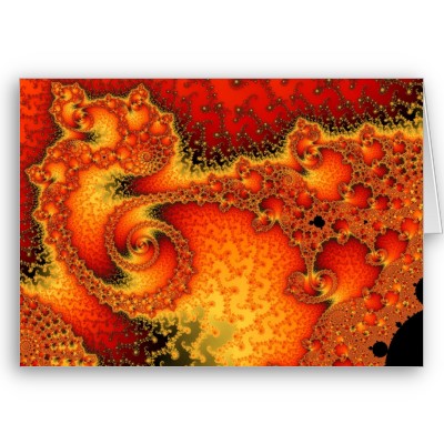 Red Hot Firepit Greetings Card