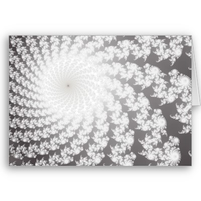 Silver Whirlpool Greetings Card