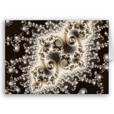 Sepia Brown Jellyfish Greetings Card