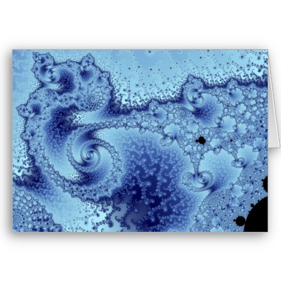 Swirling Deep Greetings Card