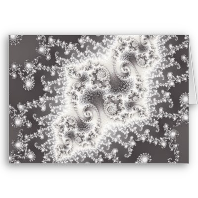 Silver Jellyfish Greetings Card