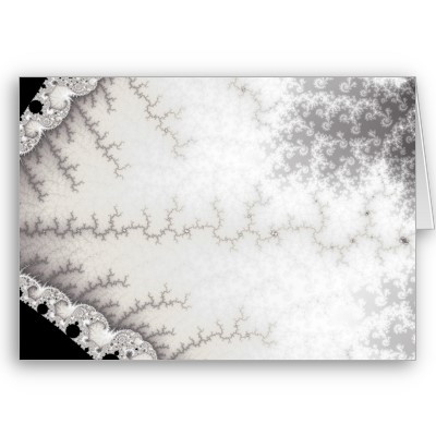 Silver Zigzag Greetings Card