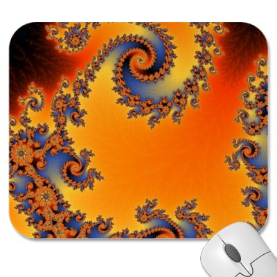 Quenched Double Spiral Mousepad