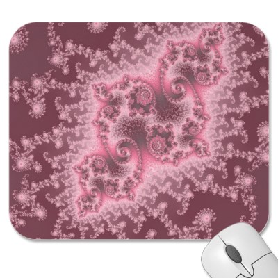 Dusky Pink Jellyfish Mousepad