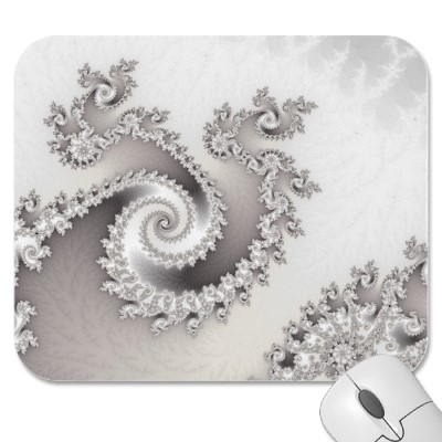 Silver Triple Twirl Mousepad