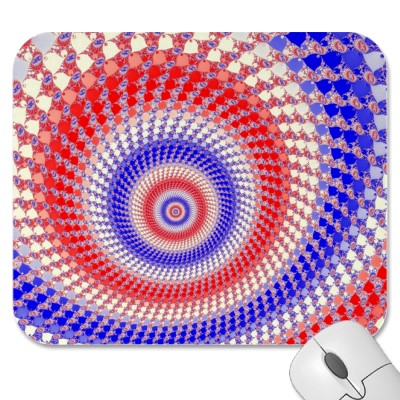 Tricolour Roundalls Mousepad