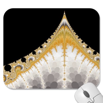 Silver and Gold Volcano Mousepad
