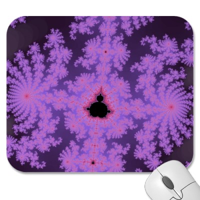 Pink Fronds Mousepad