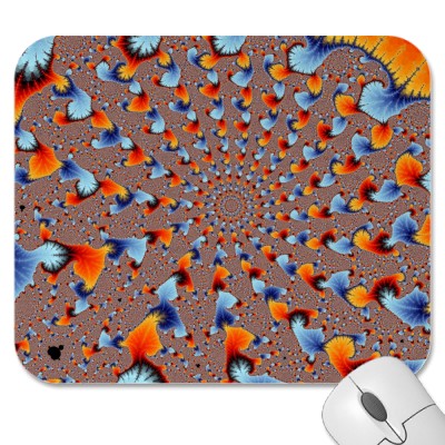 Red and Blue Flames Mousepad