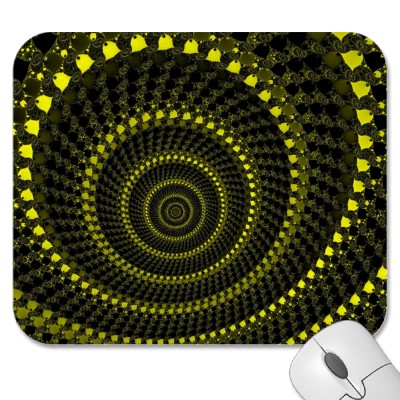 Yellow Circles Mousepad