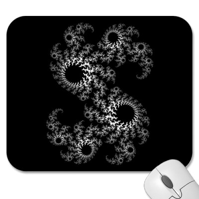 Black White Julia 324048 Mousepad