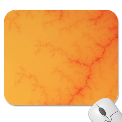 Tangerine Capillary Mousepad