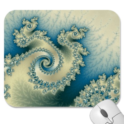 Seaside Triple Twirl Mousepad