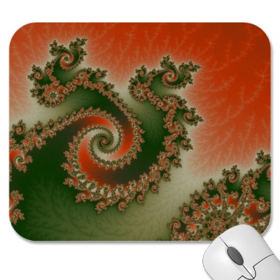 Pimento Olive Triple Twirl Mousepad