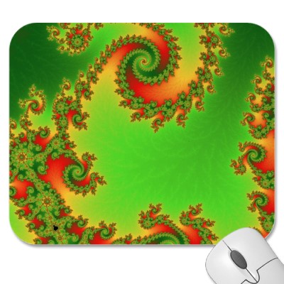 Christmas Double Spiral Mousepad
