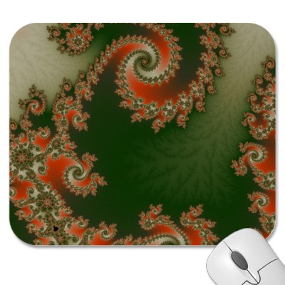 Pimento Olive Double Spiral Mousepad