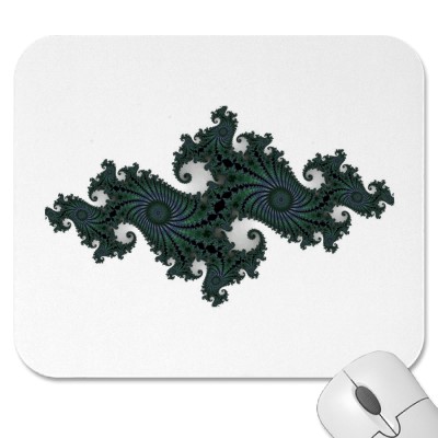 Emerald Seahorse Julia Mousepad