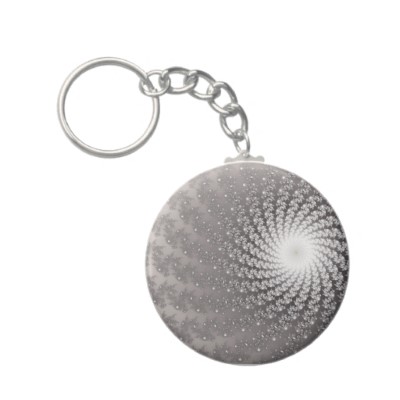 Silver Whirlpool 2 Keychain