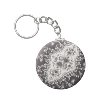 Silver Jellyfish Keychain