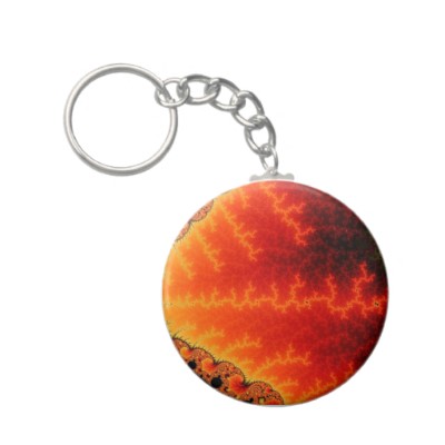 Flame Zigzag Keychain