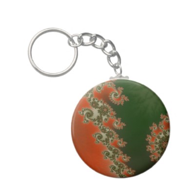 Pimento Olive Lines Keychain