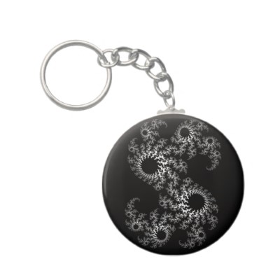 Black White Julia 324048 Keychain