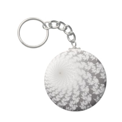 Silver Whirlpool Keychain
