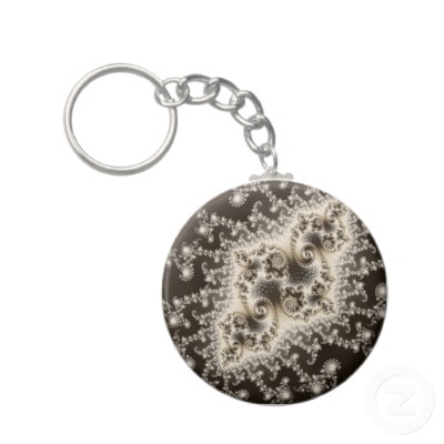 Sepia Brown Jellyfish Keychain