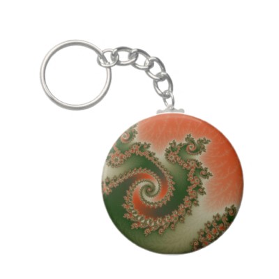 Pimento Olive Triple Twirl Keychain