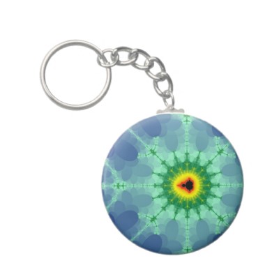 Mandel on a Lilly Pad Keychain