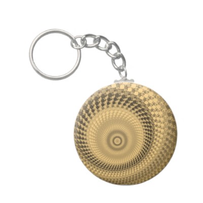 Sepia Roundalls Keychain