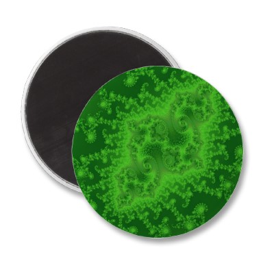 Electric Green Jellyfish Magnet