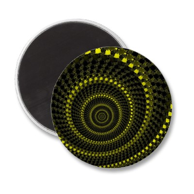 Yellow Circles Magnet