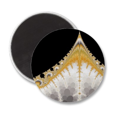 Silver and Gold Volcano Magnet