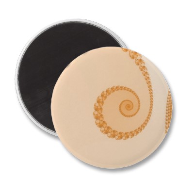 Gold Simple Spiral Magnet