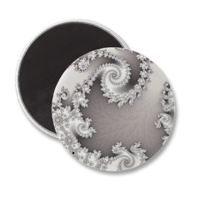 Silver Double Spiral Magnet